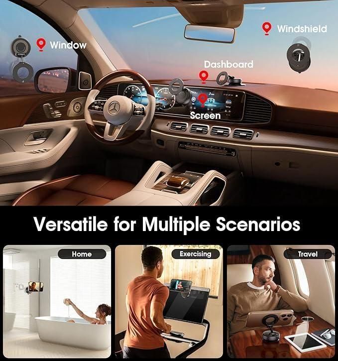 Vacuum Suction Magnetic Phone Holder™, | 2025 Newest 360° Adjustable Mount