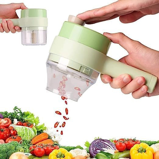 4 in 1 Portable Electric Vegetable Cutterā¢!