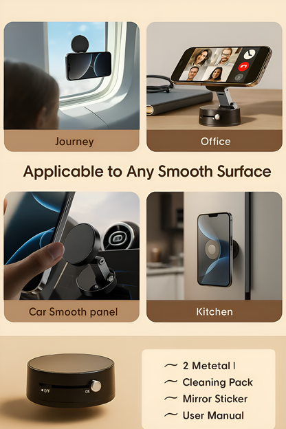 Vacuum Magnetic™. | Suction Phone Holder.